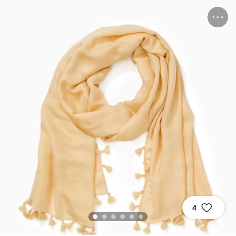 Lilly Pulitzer Gold metallic Lana Scarf/Wrap
